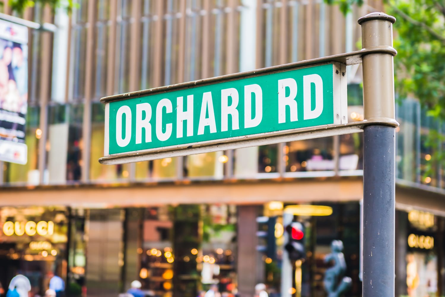 Orchard Road sign in Singapore