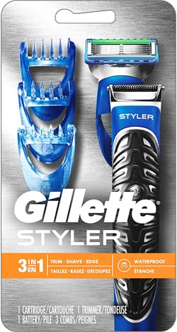 Gillette Styler 3-in-1 Beard Trimmer, Razor & Edger