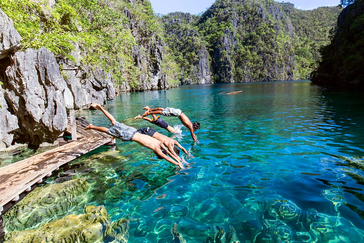 Λίμνη Kayangan στο νησί Coron, Palawan, Φιλιππίνες