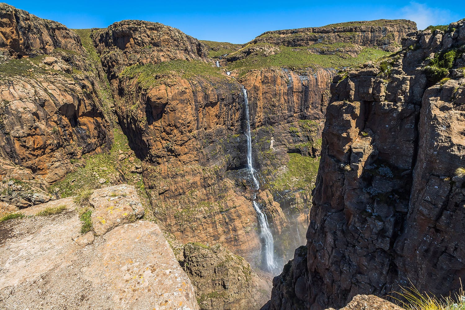 Tugela Falls at the top of Sentinel Hike, Drakensberge, South Africa