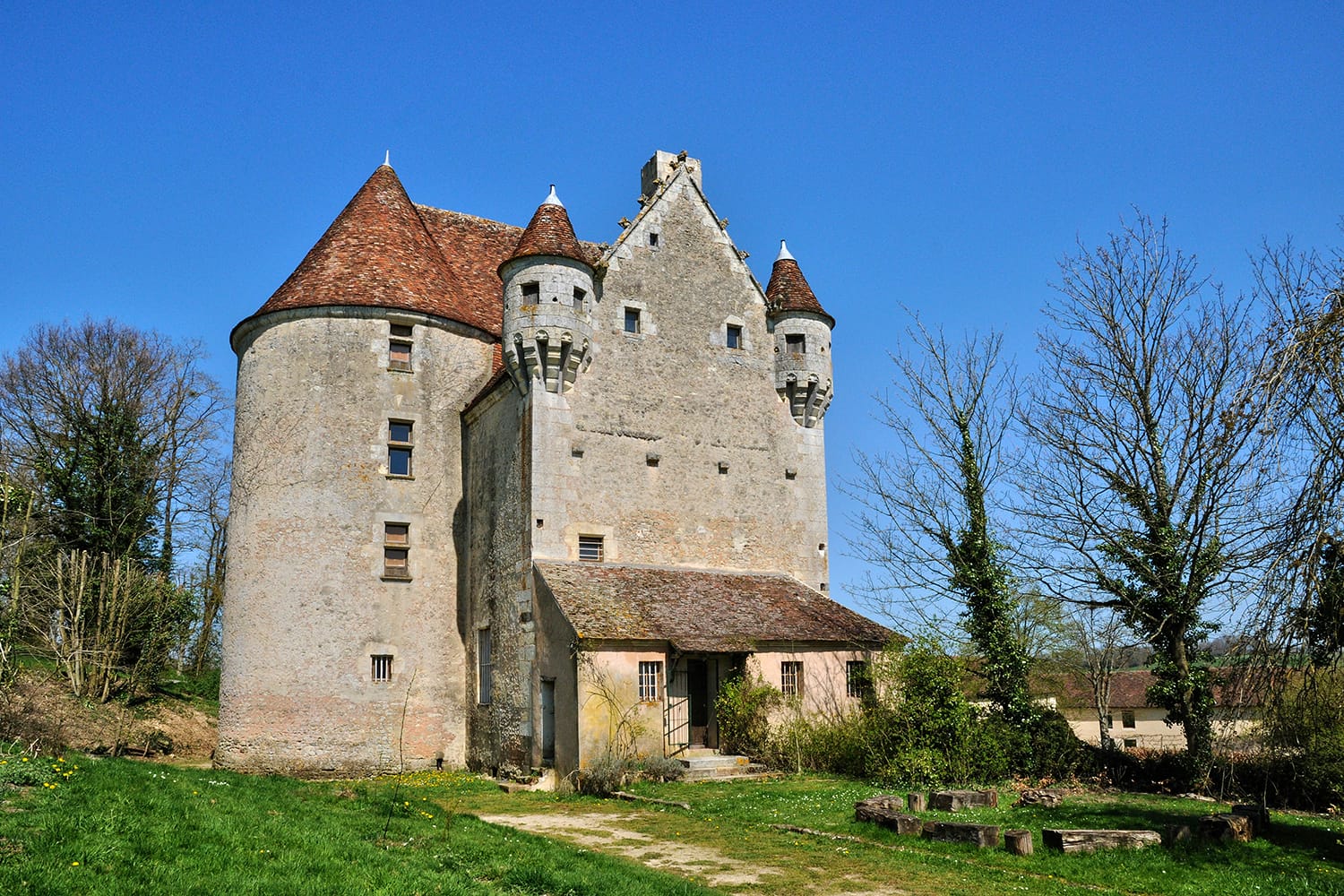 Κάστρο Courboyer στο περιφερειακό πάρκο Le Perche, Γαλλία