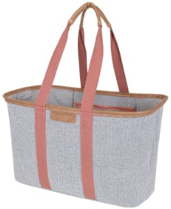 CleverMade SnapBasket LUXE Canvas Beach Bag 