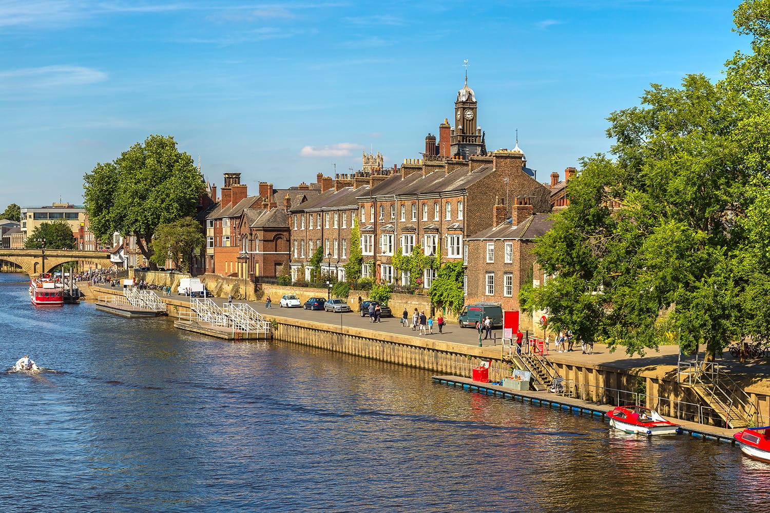 River Ouse in York, North Yorkshire, England, UK