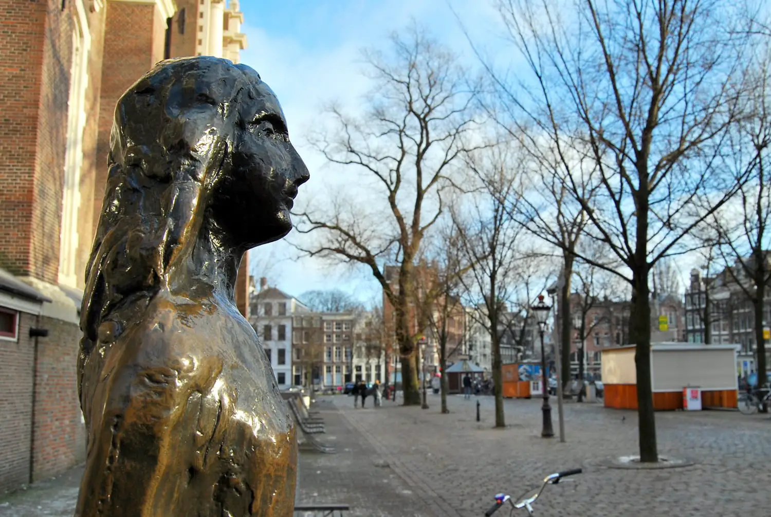 Anne Frank Statue, Amsterdam, The Netherlands, Holland