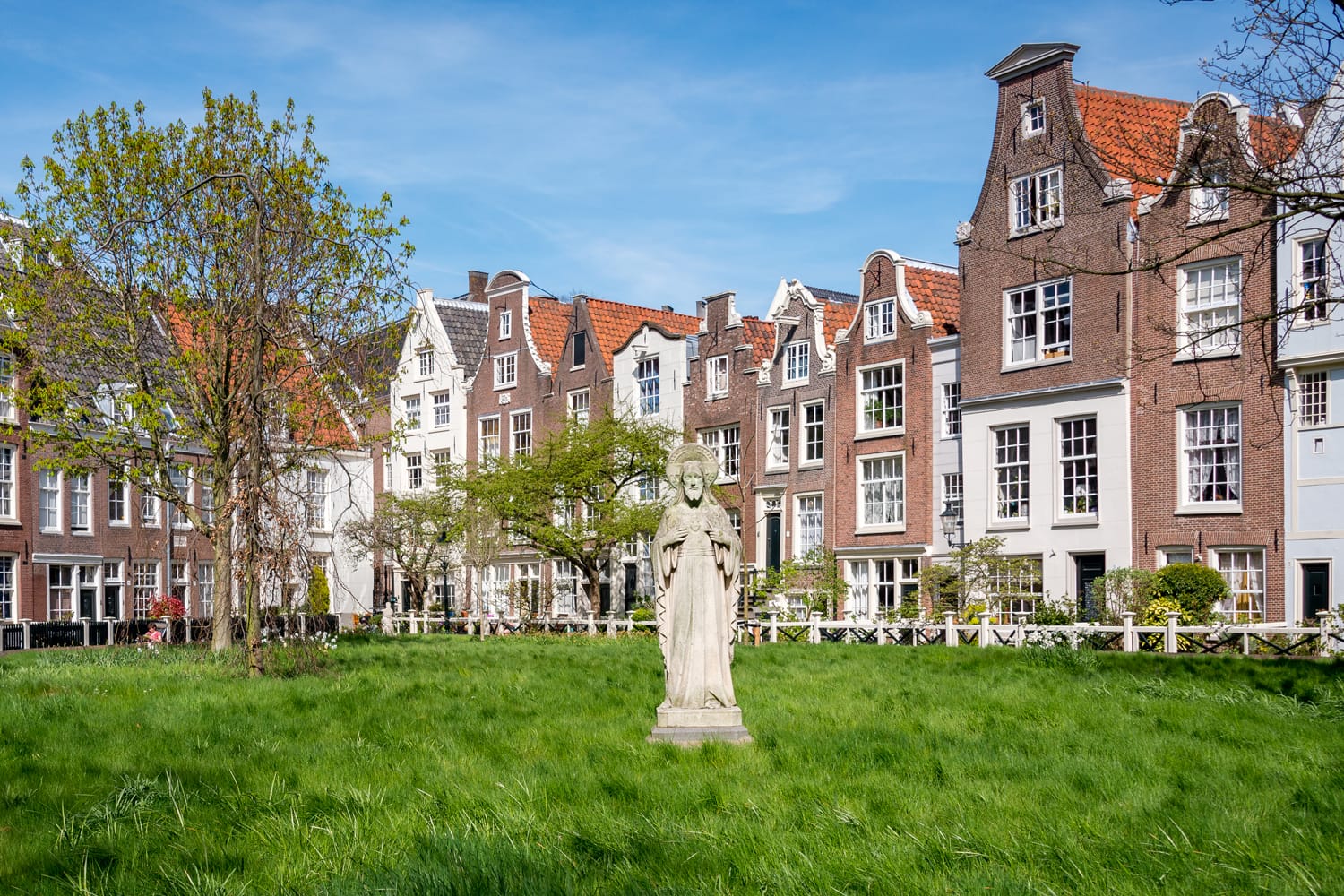 Grounds of the Begijnhof Ursuline convent in Amsterdam, Netherlands