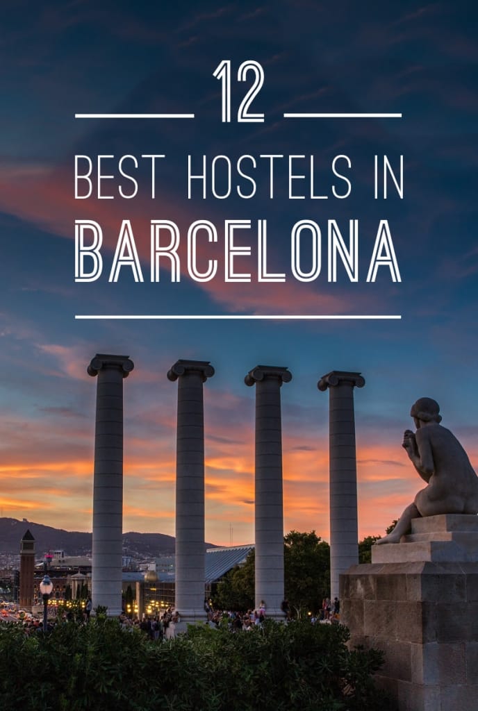 Best Hostels in Barcelona Pinterest Pin