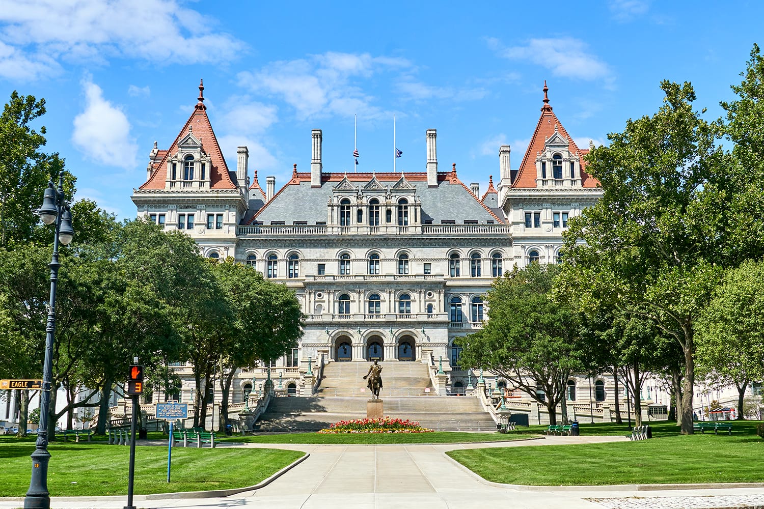 The New York State Capitol in Albany, NY, USA