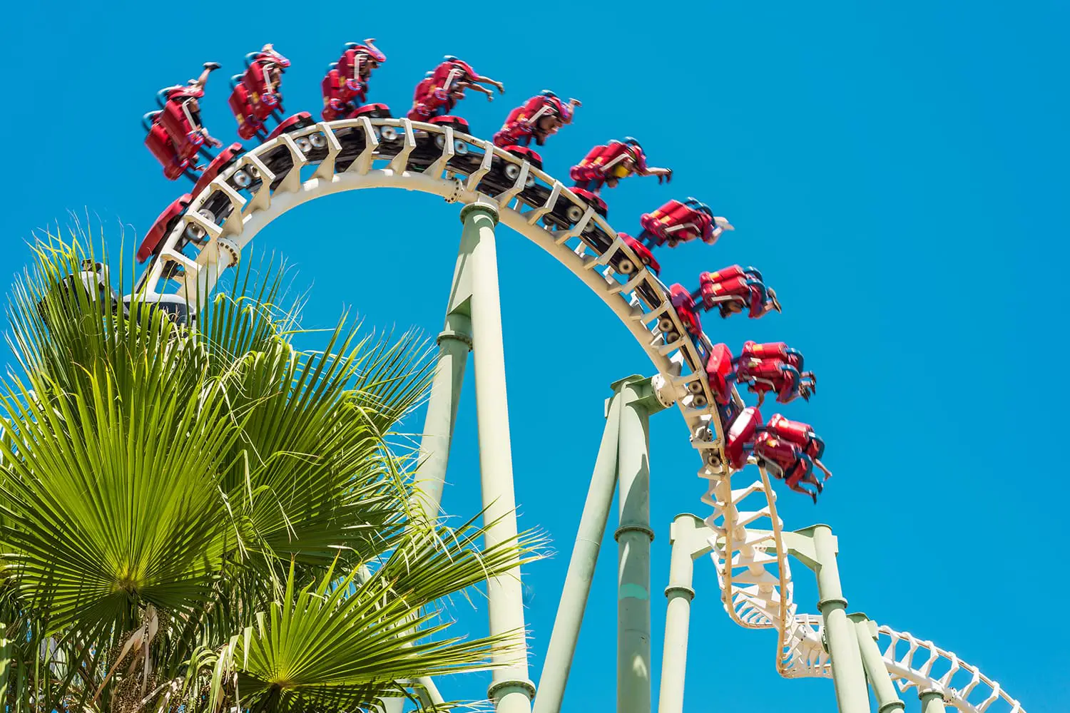 Rollercoaster at Isla Magica in Seville, Spain