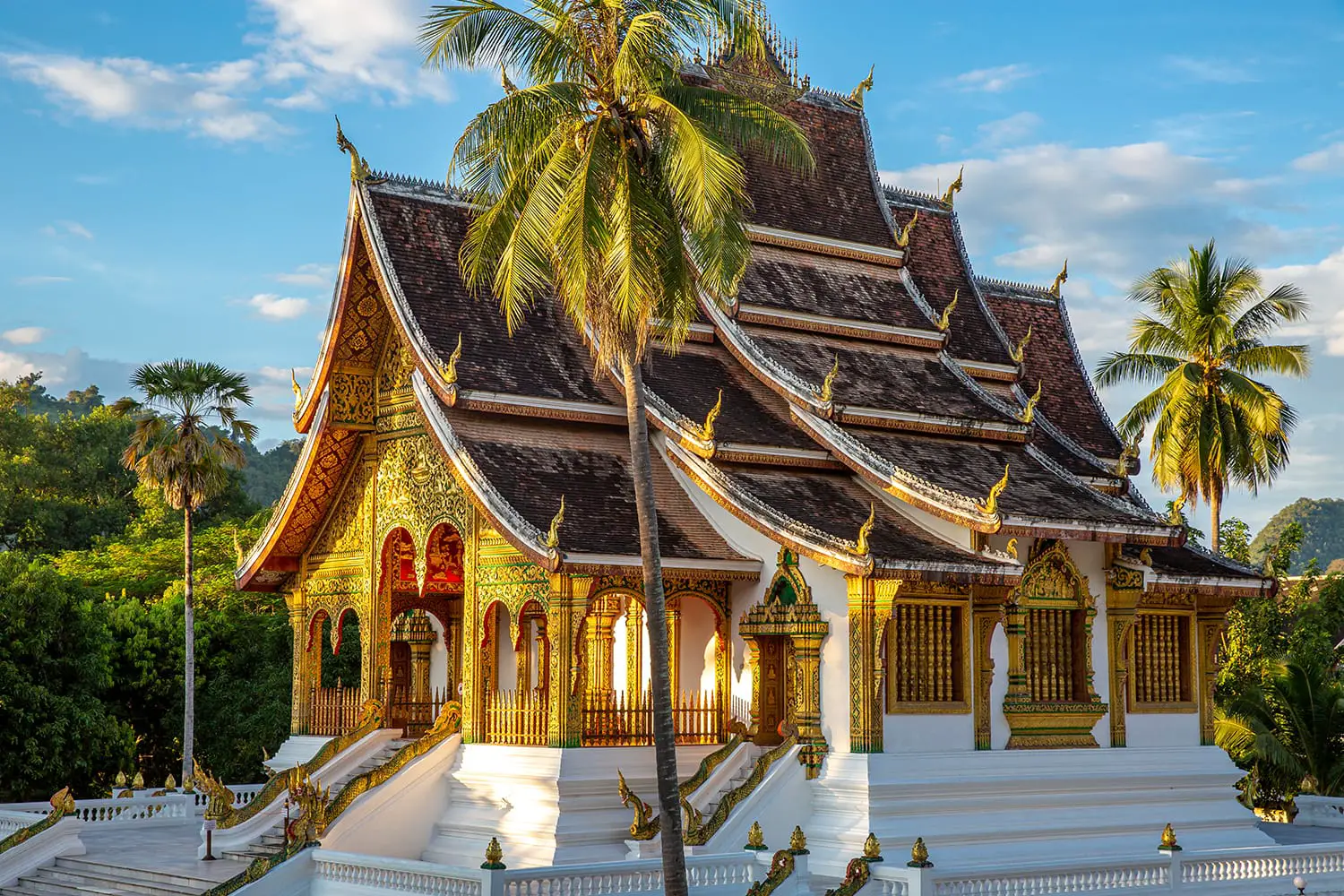 The Haw Pha Bang Temple or Royal Palace of Luang Prabang, Laos