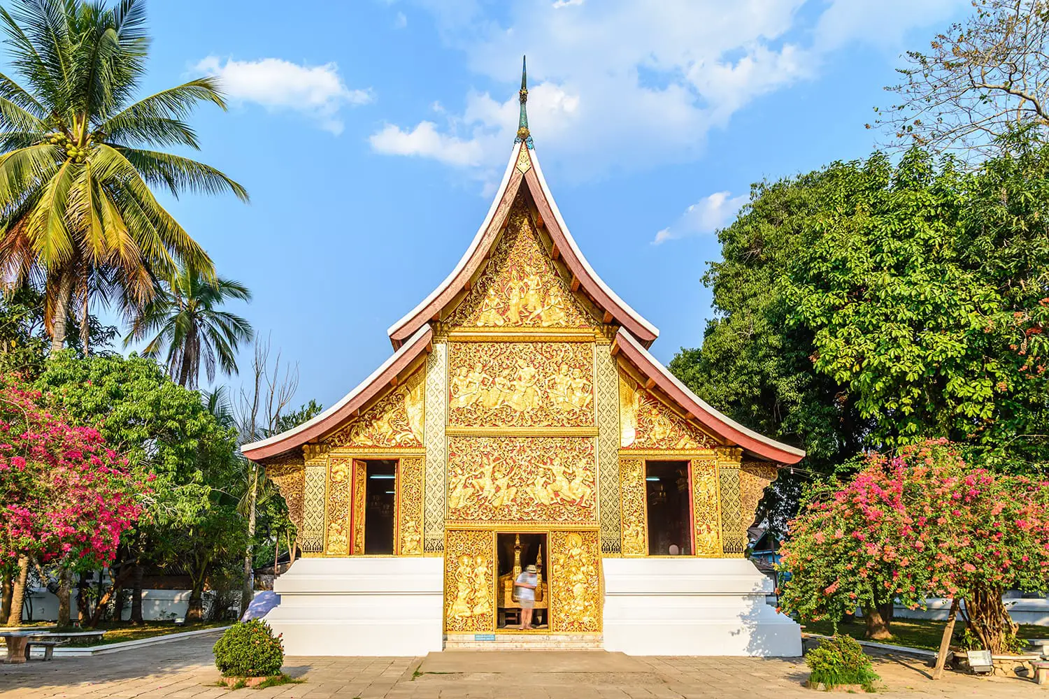 Wat Xieng Thong Ratsavoravihanh or Temple of the Golden City at Luang Prabang, Laos.