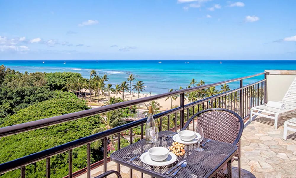 Beautiful view from an Airbnb in Honolulu, Hawaii