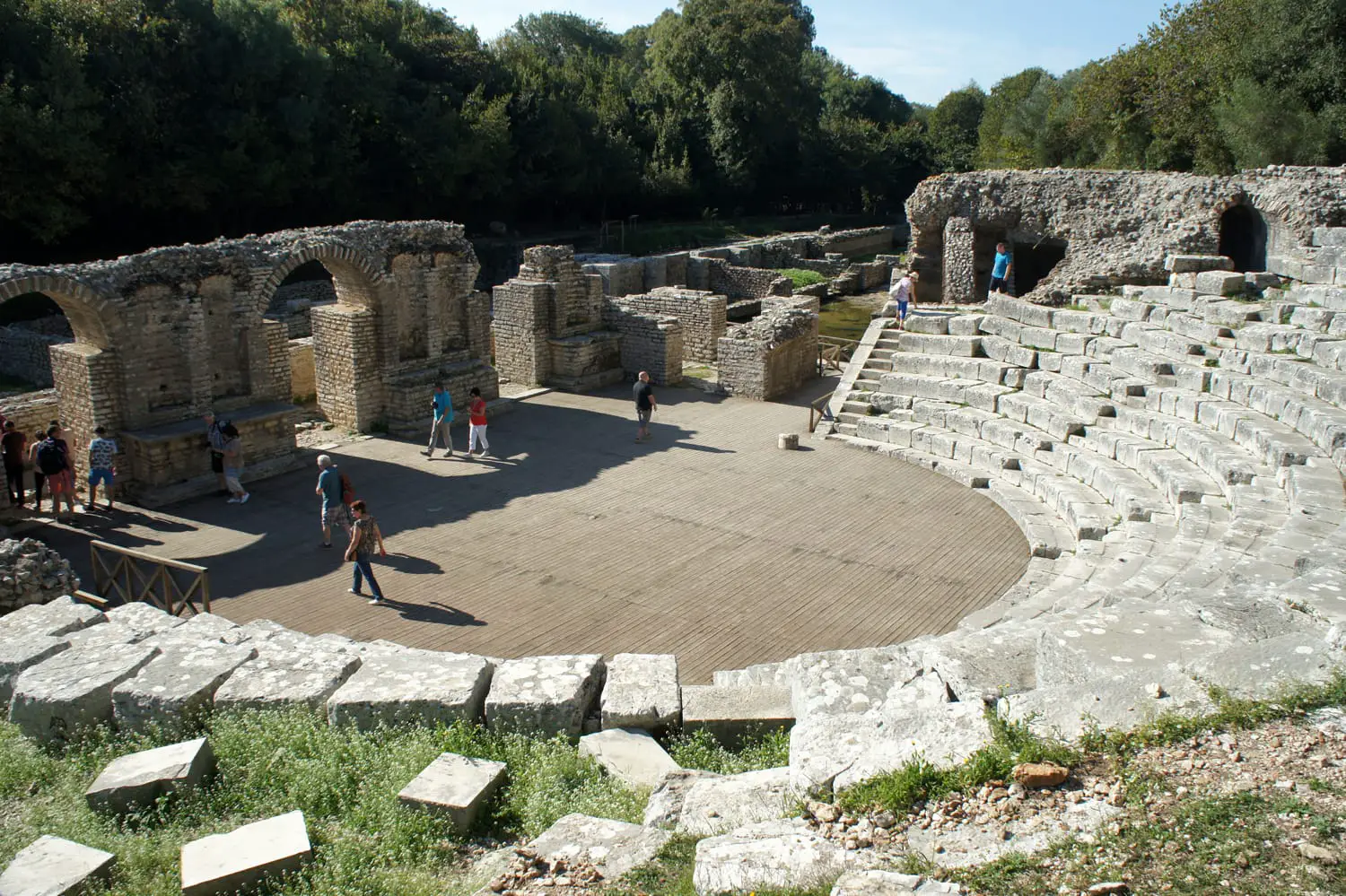 Ancient Theatre in Butrint National Park, Albania