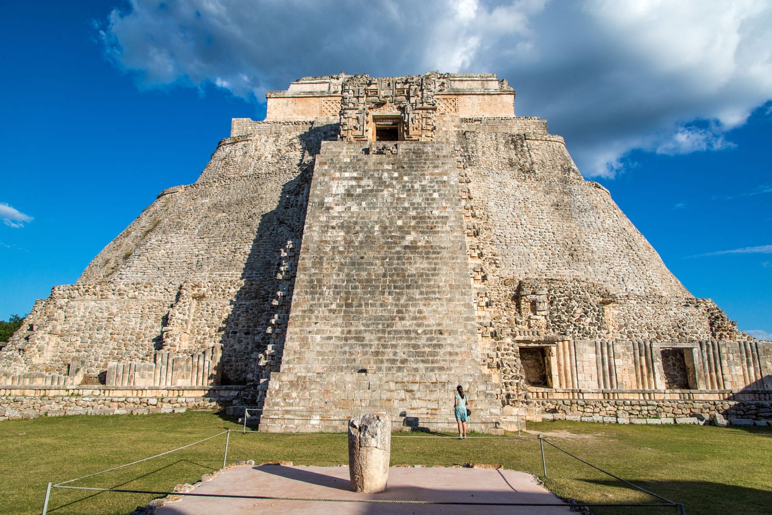 Uxmal pyramid, an ancient Mayan Ruin in Mexico