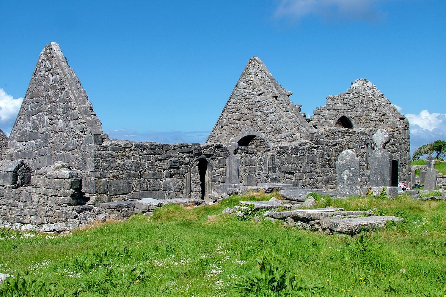 Historical site of Seven Churches, Inishmore. Aran Island. Ireland