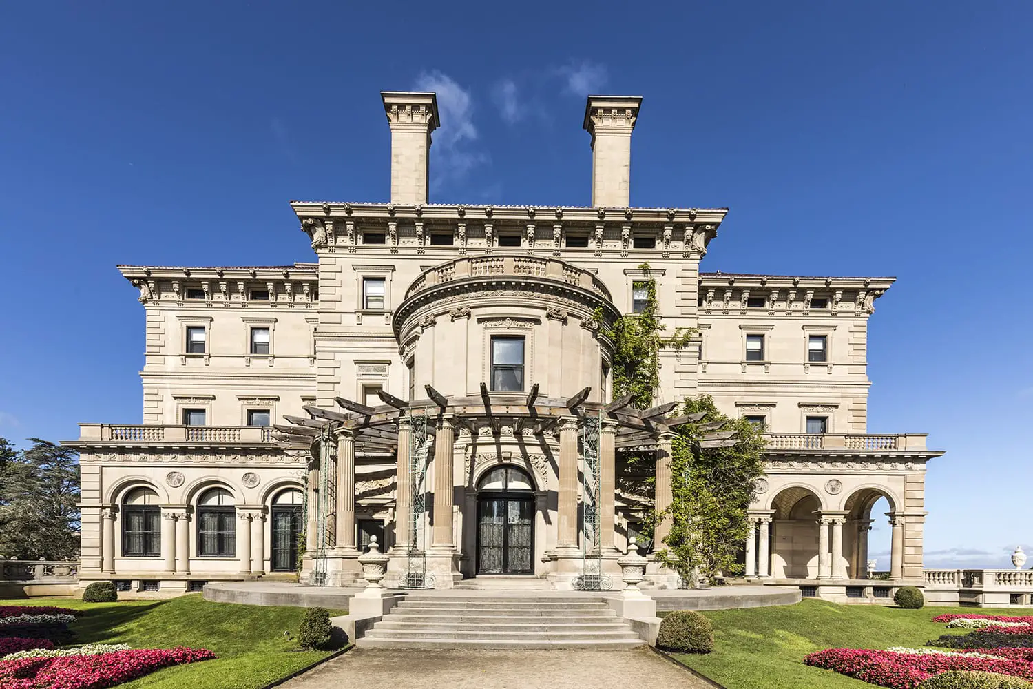 the breakers is an old Newport Vanderbilt Mansion located on Ochre Point Avenue
