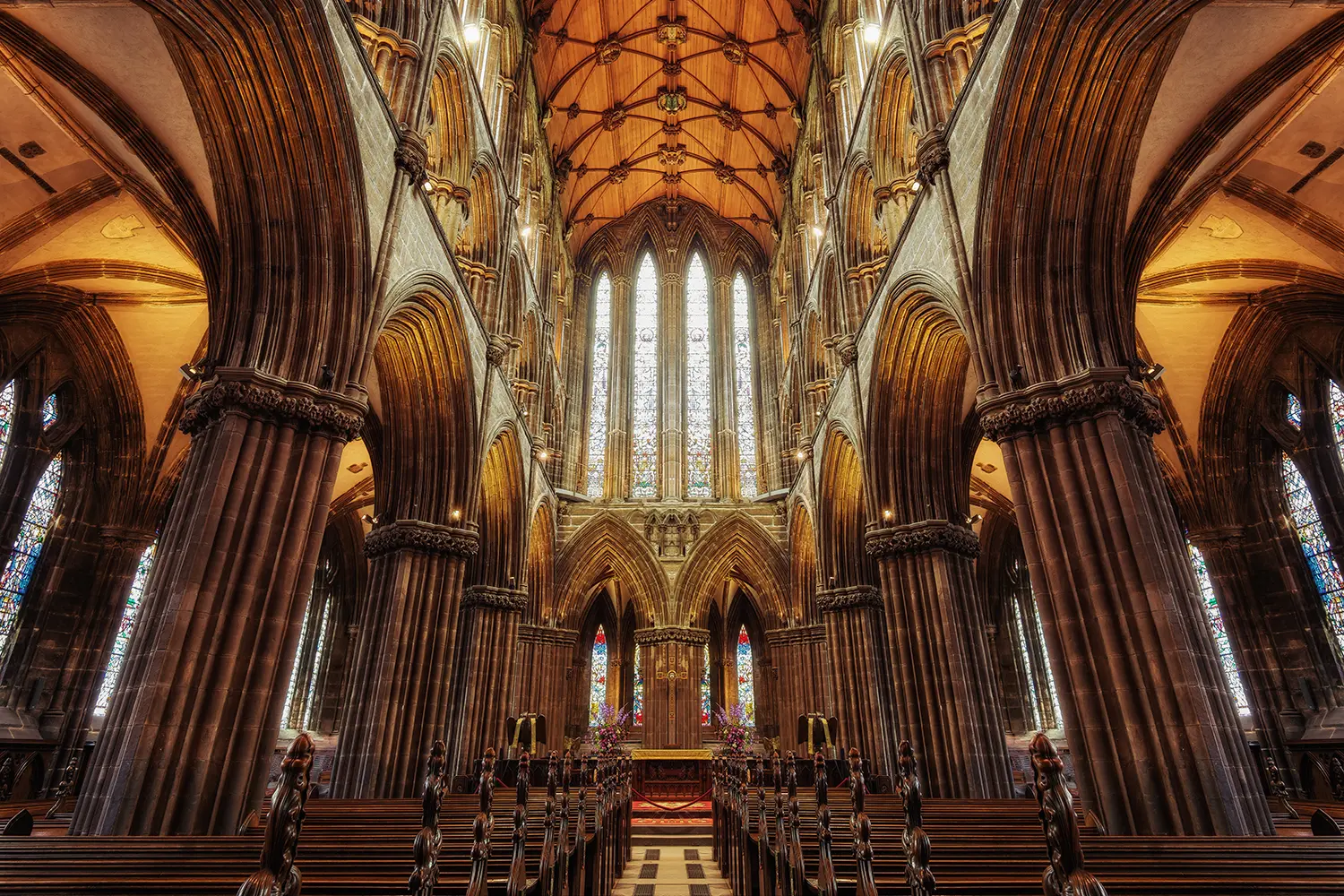 Interior of the Glasgow Cathedral