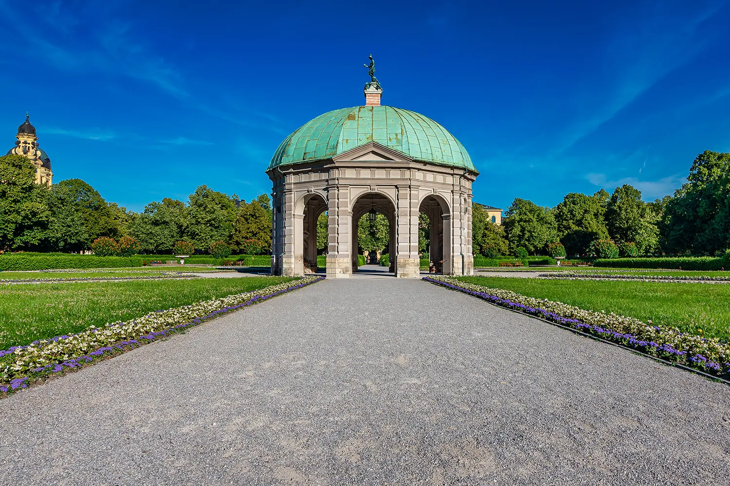 Πάρκο Hofgarten με την Diana Tempel στο Μόναχο, Γερμανία
