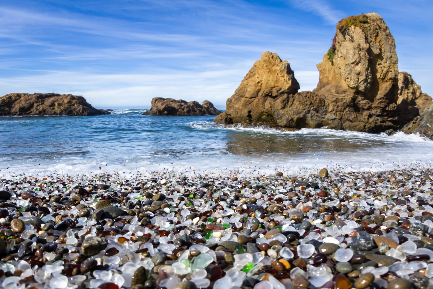 Glass Beach in California, USA