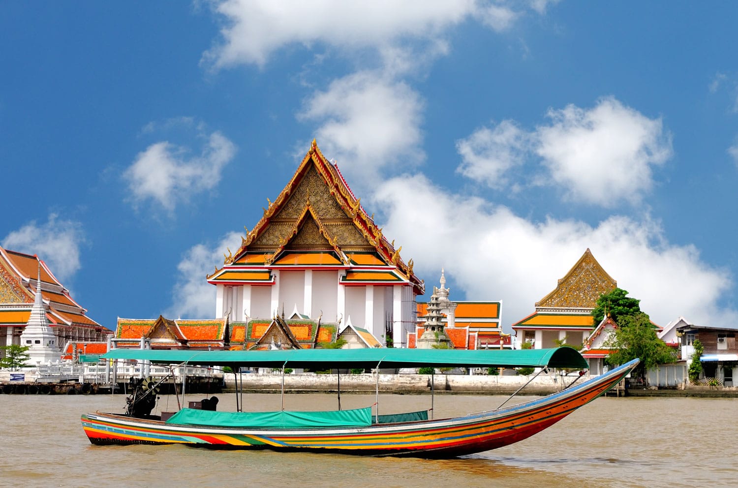 Βάρκα στον ποταμό Chao Phraya, Μπανγκόκ, Ταϊλάνδη