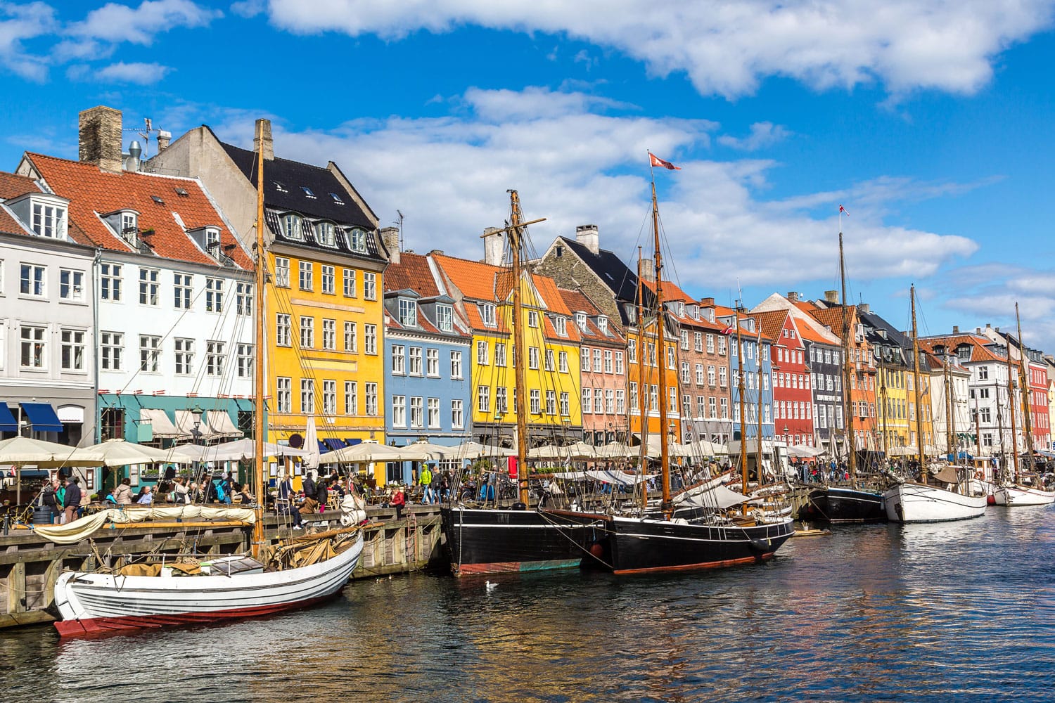 Περιοχή Nyhavn στην Κοπεγχάγη, Δανία