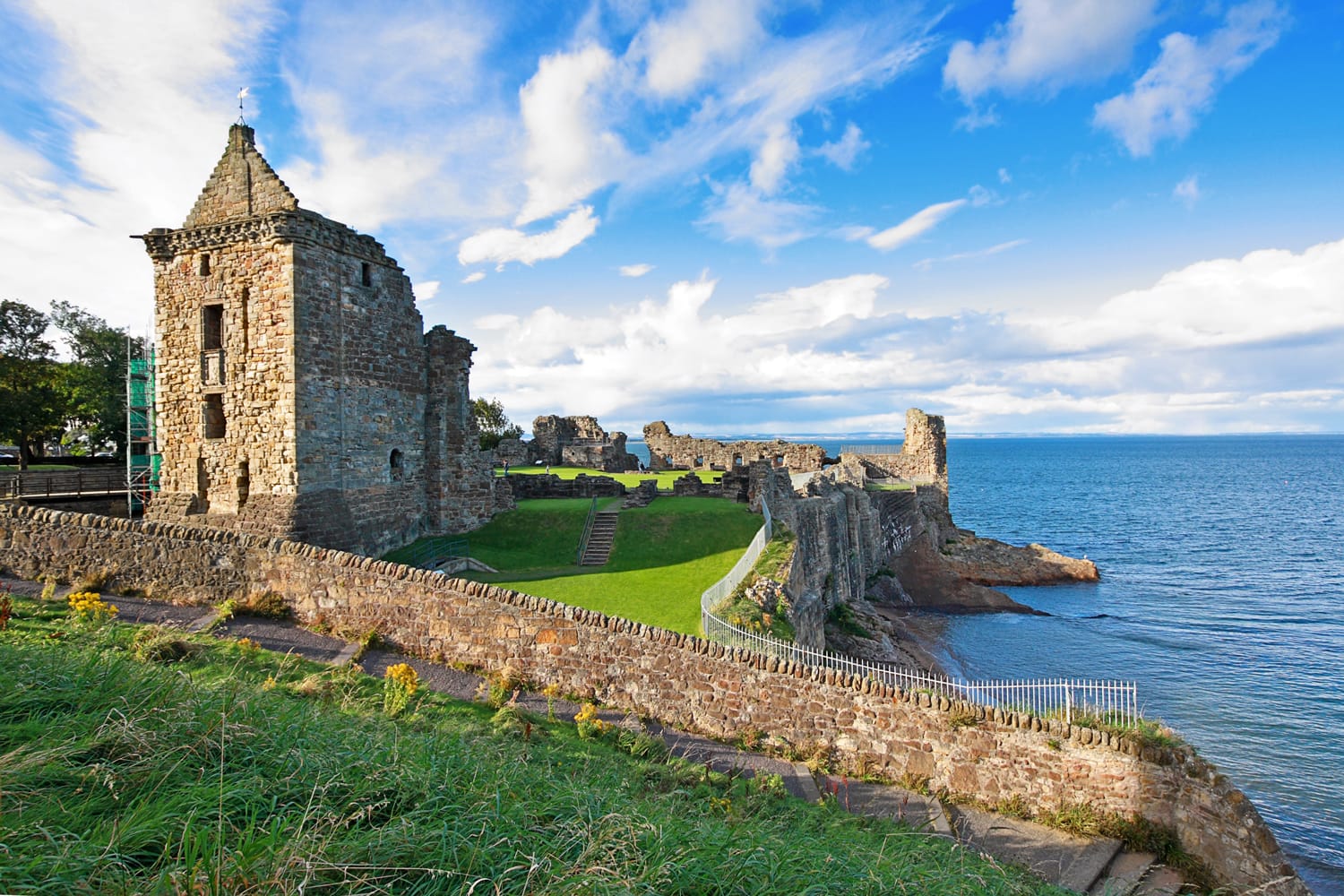 Ερείπια του St Andrews Castle, Fife, Σκωτία, Ηνωμένο Βασίλειο