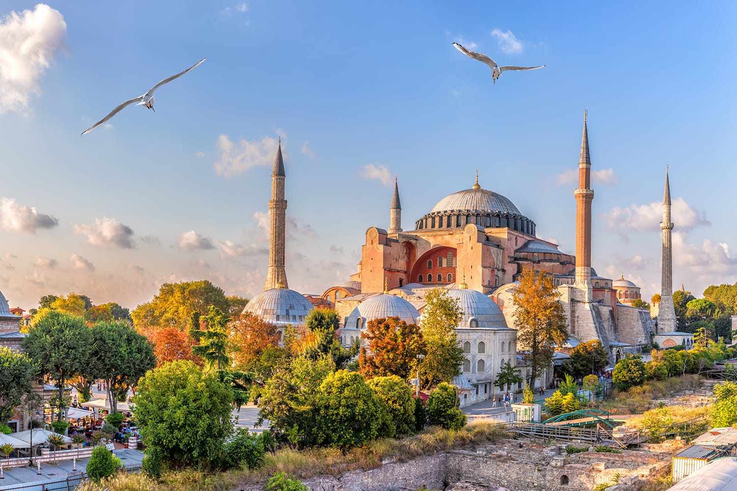Όμορφη θέα στην Αγία Σοφία στην Κωνσταντινούπολη, Τουρκία