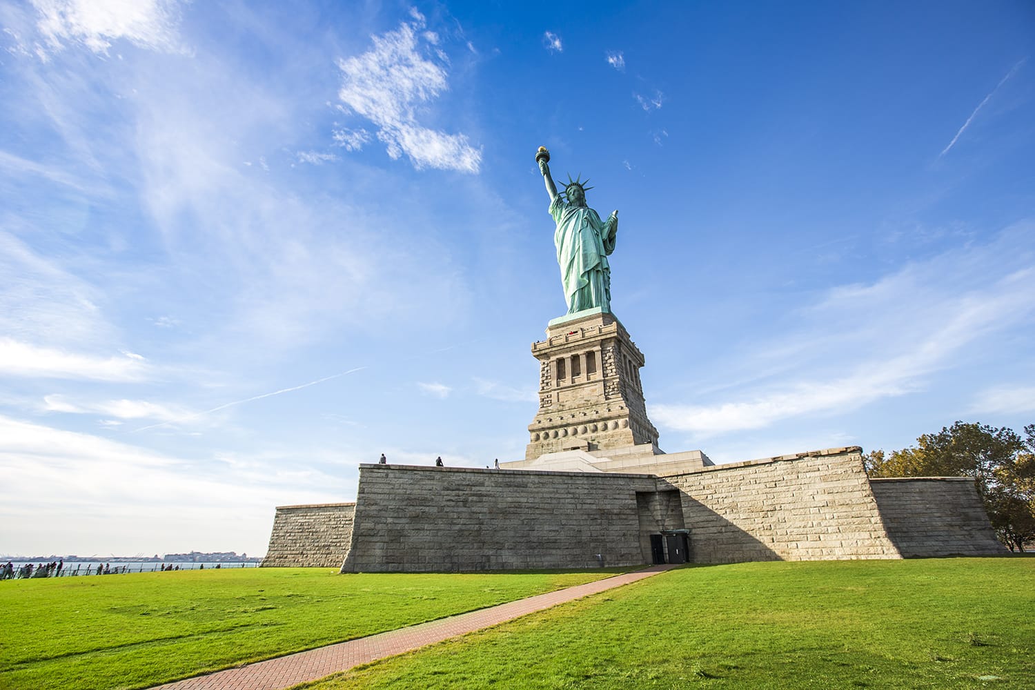 Το Άγαλμα της Ελευθερίας στη Νέα Υόρκη.