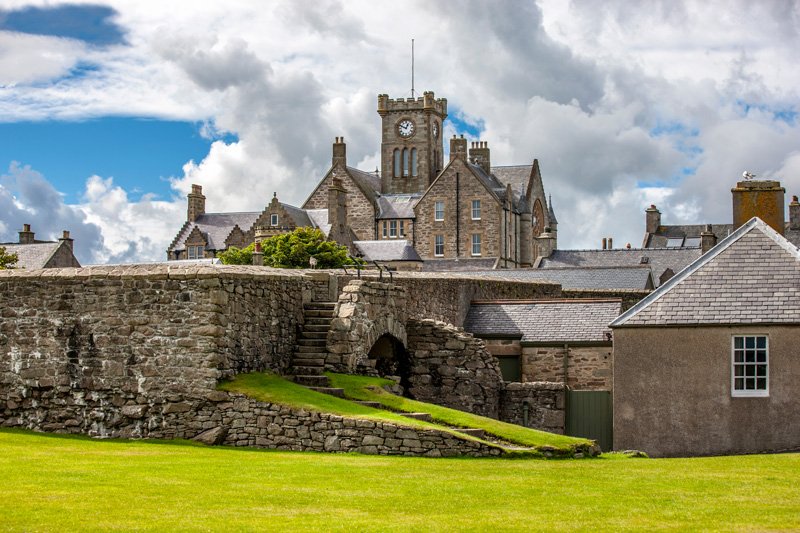 Lerwick town hall on Shetland - history of the Scots - Scottish history